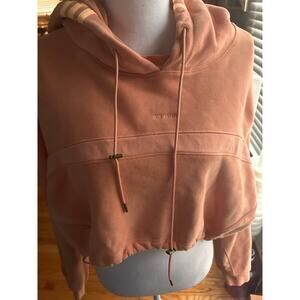 Adidas Ivy Park X Shrug Crop Hoodie Sweatshirt Womens Size Small Color Peac